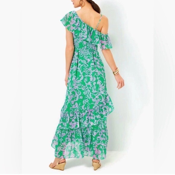 Lilly Pulitzer Rosalyn Ruffle Maxi Dress; size 12 (NWT) - Picture 2 of 4